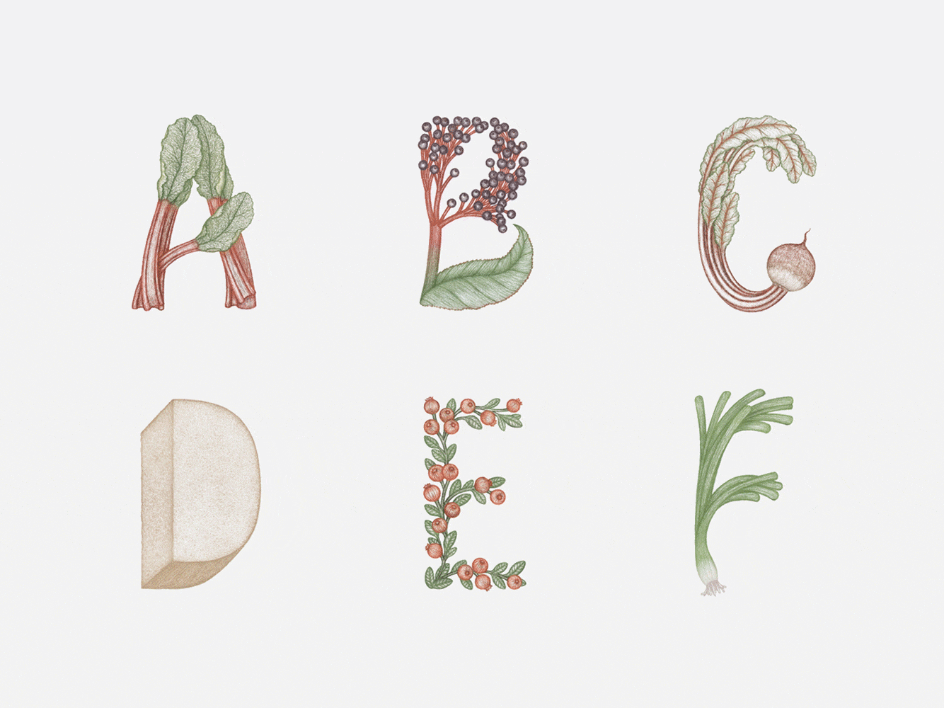 Swedish Railways Custom Lettered Pencil Alphabet