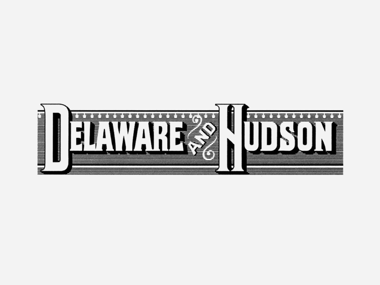 Delaware And Hudson Restaurant Logo Black And White